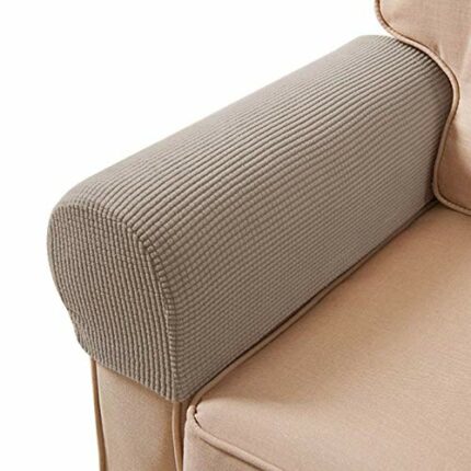 ESRISE Armrest Chair Covers, Stretch Armchair Couch Arm Rest Cover Anti-Slip Spandex Polyester Sofa Chair Arm Caps Slipcovers for Furniture Prote
