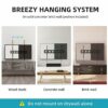 XINLEI Fixed TV Wall Bracket for Most 42-75 inch TV up to 60kg, Ultra-Slim TV Wall Mount, Max VESA 600x400mm, Heavy Duty TV Bracket for Flat and