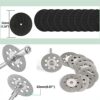 Cutting Discs for Dremel Rotary Tool, Diamond Cutting Wheels 10pcs, HSS Circular Saw Blades 6pcs with 1/8" Shank, Resin Cutting Discs 10pcs for W