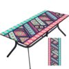 Tablecloth for Folding Table, boho Picnic Table Cover, Waterproof Fitted Table Covers for 6 Foot Tables, Elastic Rim Plastic Table Cover for Picn