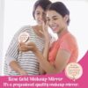 Aievlinkr Granddaughter Gifts from Grandma and Grandpa, Gifts for Granddaughter, Personalized Engraved Compact Mirror, to My Granddaughter Makeup