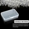 Divono Storage Box,6PCS Square Clear Plastic Storage Containers Box with lids, Empty Mini Clear Plastic Organizer Storage Box,Durable Storage Box