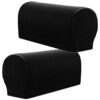 XIEHUZA Arm Rest Covers, Stretch Armchair Couch Armrest Chair Covers for Furniture Protector, Anti-Slip Sofa Chair Arm Caps Spandex Polyester Sli