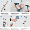 Shower System Set - Shower Head - PGFUNNY 5 Spray Modes High Pressure Shower Heads,Shower Pole,Shower Rail,Shower Hose 2m and Shower Head Holders