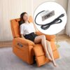 Electric Sofa Recliner Switch, 5 Buttons Recliner Switch ABS Lift Chair Hand Control 29V Power Recliner Controller Replacement with USB Charging