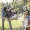 Wood Tree Swing Adult Children Hanging Beech Tree Rope Garden Swings Seat Chair for Indoor Outdoor with Adjustable Rope (24''x10'')