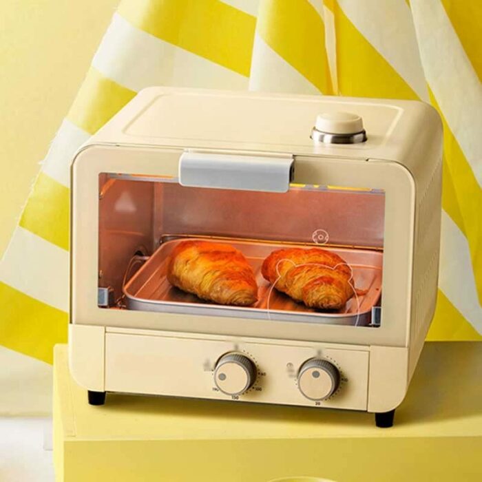 CZDYUF Home Electric Oven Mini Baking Oven Adjustable Steam Tender Baking Pizza Oven Kitchen Conveyor Pizza Ovens Kebababab