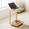 FRDTSG Simple Bedside Computer Table Sofa Side Table Mini Removable Small Coffee Table Solid Wood Bedroom Side Tables Furniture