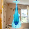 YAERSI Kids Pod Swing Seat,Hanging Hammock Chair,Indoor Swing with PVC Inflatable Cushion for Indoor and Outdoor Use Durable Portable