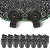 100pcs Heavy Duty Shade Cloth Clips - Sunshade Netting Grip, Plastic Shade Clamp, Greenhouse Clips, Round Tarp Clip, Black Lock Garden Fabric Sun