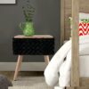 Modern Mink Square Footstool Ottoman,Rectangle Chair with Storage,Rose Pattern Furry Faux Fur Vanity Stool Chair with Metal Legs,Comfy Entryway O