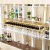 Stylish Simplicity Wine Rack, Vintage Wrought Iron Wine Rack, Creative Display Stand, Ceiling Wine Rack, Restaurant Kitchen Bar Decoration Adjust