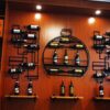 Industrial Wall Wine Rack,Wall Mounted Wine Rack,Modern Metal Wall Mounted Wine Display Rack,Wine Racks Wall Mounted With Wine Glass Holder,Wine