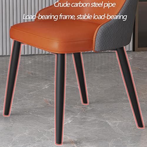 Kitchen Dining Room Furniture Chairs Kitchen Dining Chairs Set Of 2 Water Proof PU Leather Chairs with Black Legs Soft Padded for Living Room Bed