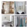 Chonphan Ceramic Toilet Handle Replacement - 1/2” Thread, Traditional Victorian Toilet Cistern Lever Flush Handle for Toilet Tank with 4 Pieces H
