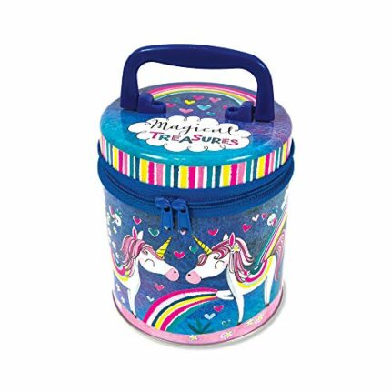 Rachel Ellen Designs Zipped Girl's Storage Tin - Magical Treasures Unicorn Design