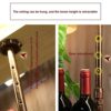 wine racks metal Creative Wrought Iron Wine Rack, Upside Down Goblet Wine Holder, Bar Hanging Wine Storage Shelf, Wine Cabinet Bar Hanger, Househ