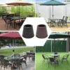 TUNAMAQU Umbrella Cone Wedge for Patio Table Hole Opening and Parasol Base Stand 1.9 to 2.7 Inch, Umbrella Pole Diameter 1.5 Inch/ 38 mm (1, Blac