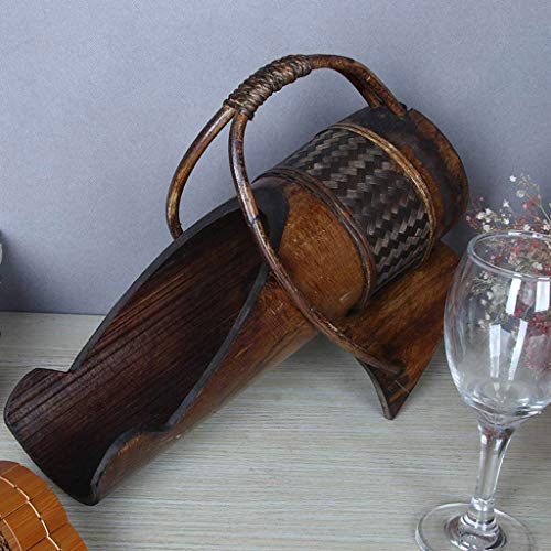 CZDYUF Wine Rack - Rack Decoration Creative Wine Glass Shelf Wood Retro Wine Display Rack