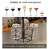 Stylish Simplicity Wine Glass Holder Vintage Iron Inverted High Glass Holder Simple Creative Display Decoration Stylish Simplicity Bottle Holder