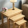 Amazon Brand - Movian Corona Nest Of End Table, Rectangular, Pine Wood, 28.5D x 60W x 50H centimetres, Solid
