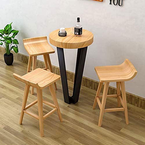 SDFGH Nordic Light Luxury bar Chair Simple net red bar Stool Front Desk Cafe Restaurant Leisure Back high Stool