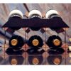 2-Tier Stackable Wood Wine Rack 6-Bottles Countertop Cabinet Wine Holder Storage- Free Standing - Perfect for Bar, Wine Cellar, Basement, Cabinet