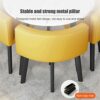 Kitchen Table and Chairs for 4, 5-Piece Compact Dining Room Table Set，DI 31/35.4INCH Faux Marble Pattern Top and 4 PU Leather Upholstered Seat, M