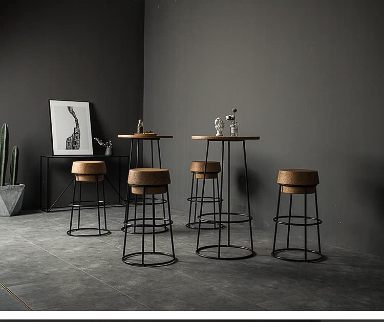 SDFGH Bar Stool Nordic Bar Stools Bar Table Furniture for Home Kitchen Chair High Stool Clothing Store Photo Stool Chair (Color : D, Size : H45cm