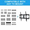 Rentliv Universal TV Mounting Hardware Kit, Fits All TVs Up to 80 inch Includes M4, M5, M6, M8 Screws, Spacers and Washers - Works with Any TV wa