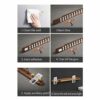 Bathroom Towel Holder Wood Towel Bar With Metal Rod Wall Mounted Towel Rack Multifunctional Bathroom Accessory No Bathroom Towel Holder