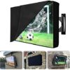 Outdoor TV Cover With Clear Front Television Cover UCARE 600D Waterproof Oxford TV Set Cover All-inclusive Clear TV Screen Dustproof Protective w