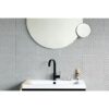 Brabantia - Mindset Bathroom Mirror - 5x Zoom for Precise View - Magnetic Holder - Removable Mirror - Wall-Mounted - Corrosion Resistant - Fixing