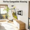 Mounting Dream TV Wall Bracket Mount for Most 26-65 Inch TVs, Max VESA 400x400mm, Tilt Swivel for TV Max 45kg, Full Motion Double Arms Fit OLED L