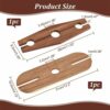 NBEADS 2 Pcs 2 Sizes Wooden Wine Bottle Brackets for Wine for Two Glasses and Bottle, Wood Wine Glass Holder Simple Wine Glasses Holder Rack for