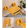 Bath Stools,Shower Seats for Disabled,Foldable Wall Stool Bathroom Shower Seat Stool Folding Chair Heavy Duty Anti-Slip Shower Chair with Legs Sh