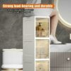 OPSREY Small Bathroom Storage Cabinet for Small Spaces, Over The Toilet Storage Cabinet for Skinny Bathroom Storage Corner Floor, Narrow Bathroom