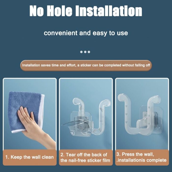 Braleto 10 Pcs Slipper holder, Wall Mounted Door Slippers Organizer Self Adhesive Slipper holder Multifunctional Slippers Organizer for Bathroom
