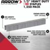 Arrow A50824 T50 Staples, 1/2 Inch (12 mm)