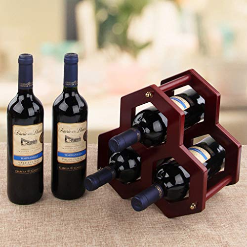EYLINK Wine Racks,Solid Home Vintage Wine Cabinet Display Rack Wine Living Room Decoration Shelf