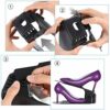 Adjustable Shoe Slots Organizer Shoe Racks,Shoe Storage, Shoe Holder with 3-level Height for Space Saving (8PCS)