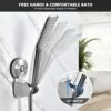 YOHOM Shower Head Holder Suction Handheld Shower Head Bracket Stainless Steel 4 Angles Adjustable Vacuum Shower Head Holder No Drilling Shower Ha