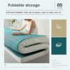UE-MAOLU Winter Futon Mattress, Foldable Portable Japanese Floor Mattress with Anti-Slip Bottom,Shiki Futon, Roll Up Futon Mattress,for Camping C