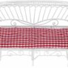 XMING Mini Furniture Model Living Room Scene Wrought Iron Double Sofa Lattice