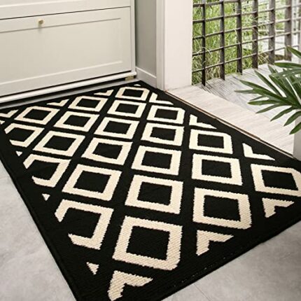 TOMEX Door Mat Indoor Outdoor Doormat, 2023 Upgraded Non-Slip Floor Mat, Welcome Mat for Home, Garden, Garage（24” x 36” /60 x 90cm, Pike Style）