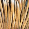 Wood Grain Flat-mouth Woven Rattan Plastic PE Wicker Repair Material, Used for Garden Chairs, Coffee Tables, Patio Furniture, Storage Baskets, Ha