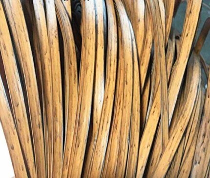 Wood Grain Flat-mouth Woven Rattan Plastic PE Wicker Repair Material, Used for Garden Chairs, Coffee Tables, Patio Furniture, Storage Baskets, Ha