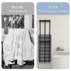 Towel Racks for Bathroom,Wall Mounted Towel Rack with 3 Towel Hooks and Wooden Shelf,Easy Installation Towel Holder for Towel & Daily Necessities