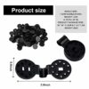 50pcs Shade Cloth Clips, 2023 Plastic Round Shade Cloth Clips Heavy Duty Shade Netting Clips Shade Cloth Lock Clips Sun Shade Fabric Accessory fo
