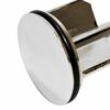 Merriway BH07188 Replacement O-Rings for Metal Basin Plugs and Pop-Up Wastes 38 mm (1.1/2 Inch) Black - Pack of 2